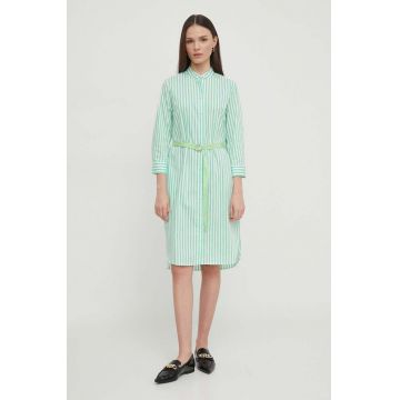 Joop! rochie culoarea verde, mini, evazati