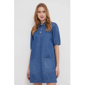 Pepe Jeans rochie jeans mini, drept