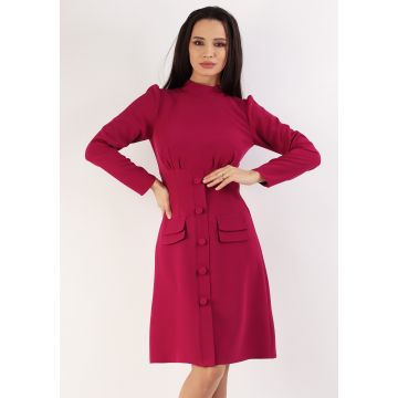 Rochie evazata ciclame 36