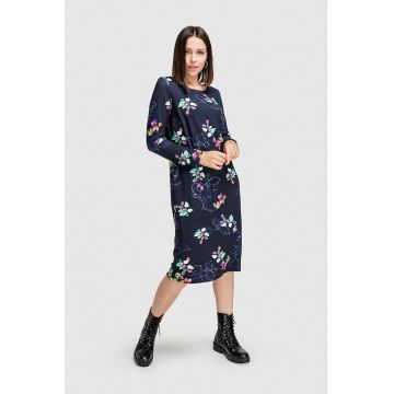 Rochie midi cu model floral