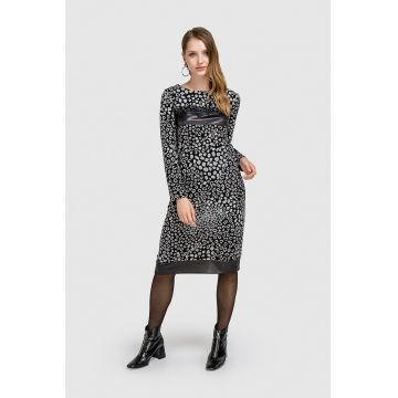 Rochie midi cu model grafic