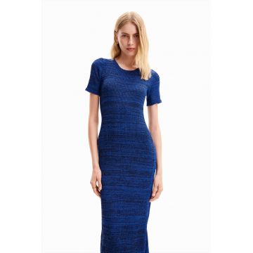 Rochie midi tricotata fin