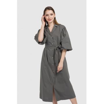 Rochie-trench midi supradimensionata