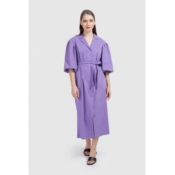 Rochie-trench midi supradimensionata