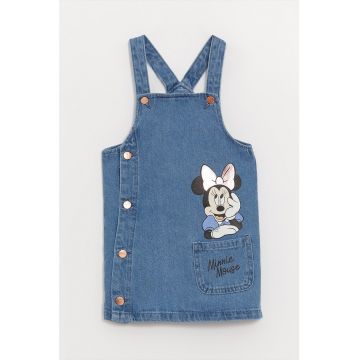Sarafan de denim cu Minnie Mouse