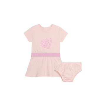 Michael Kors rochie și pantaloni scurți culoarea roz, mini, dreaptă