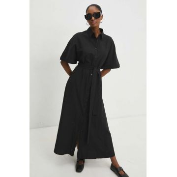 Answear Lab rochie culoarea negru, maxi, evazati