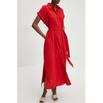 Answear Lab rochie culoarea rosu, maxi, drept