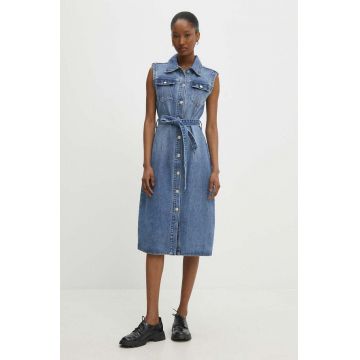 Answear Lab rochie din denim mini, evazată