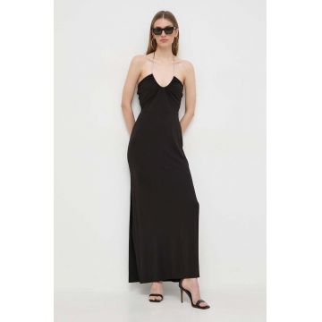 MICHAEL Michael Kors rochie culoarea negru, midi, drept