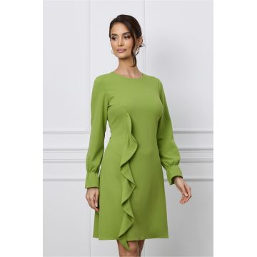 Rochie Moze lime cu volanas