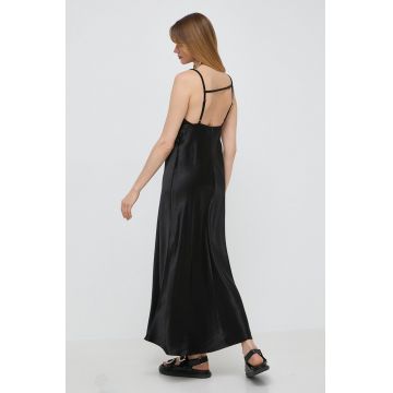 Max Mara Leisure rochie culoarea negru, maxi, evazați 2416220000000