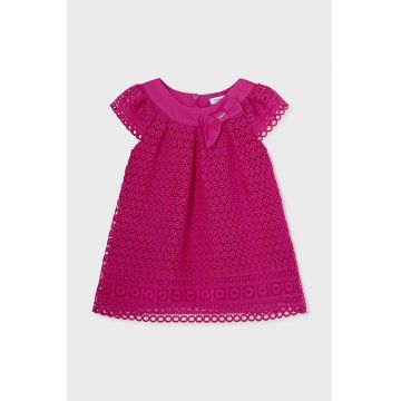 Mayoral rochie bebe culoarea roz, mini, evazati