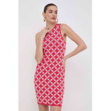 MICHAEL Michael Kors rochie culoarea rosu, mini, mulata