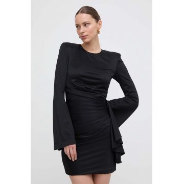 Silvian Heach rochie culoarea negru, mini, mulata