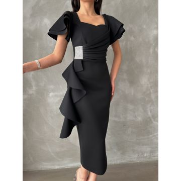 Rochie midie cu volan