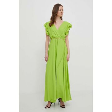 Artigli rochie culoarea verde, maxi, evazati