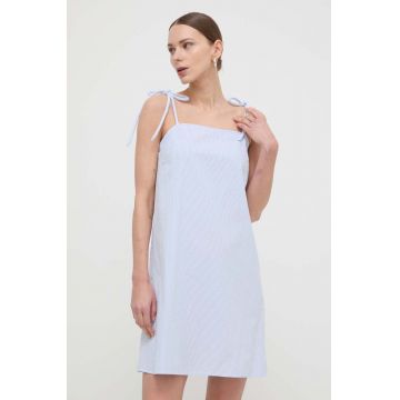 Max Mara Leisure rochie din bumbac mini, evazați 2416220000000