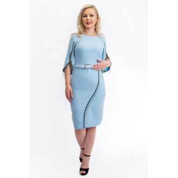 Rochie Dama Eva Albastru Deschis