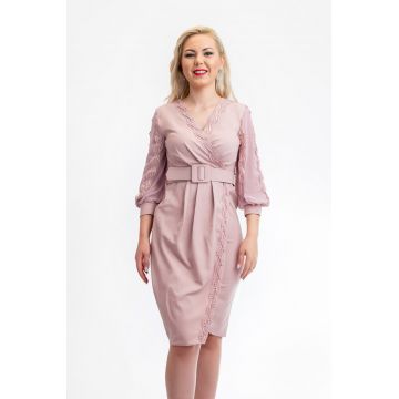 Rochie Dama Mira Roz Deschis