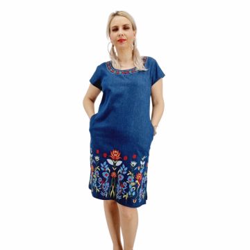 Rochie din Denim traditionala Sanda 61