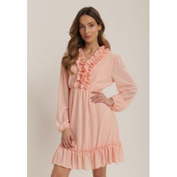 Rochie Roz somon