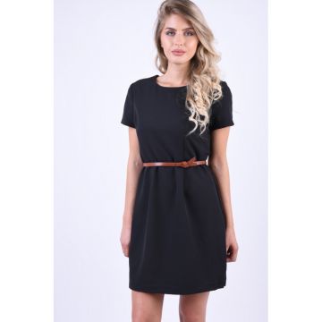 Rochie Scurta Vero Moda Pekaya O-Neck Negru