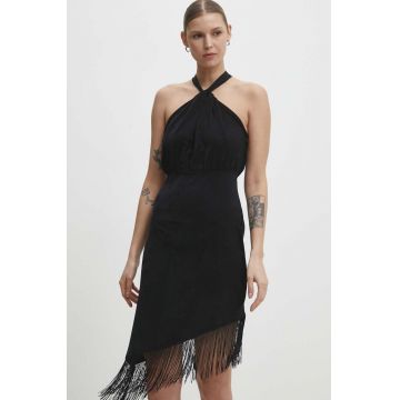 Answear Lab rochie culoarea negru, mini, evazati