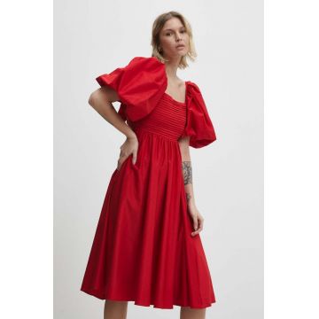 Answear Lab rochie culoarea rosu, mini, evazati