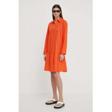 Marc O'Polo rochie culoarea portocaliu, midi, oversize
