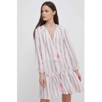 Pepe Jeans rochie din in mini, evazati