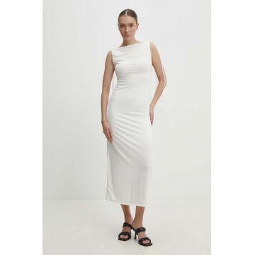 Answear Lab rochie culoarea alb, maxi, mulata