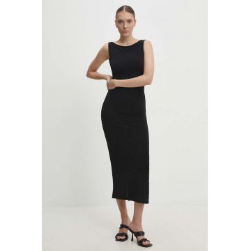 Answear Lab rochie culoarea negru, maxi, mulata