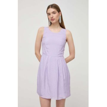 Armani Exchange rochie culoarea violet, mini, mulata, 3DYA66 YN9RZ
