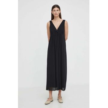 Drykorn rochie MAURIA culoarea negru, maxi, evazati, 124128 60605