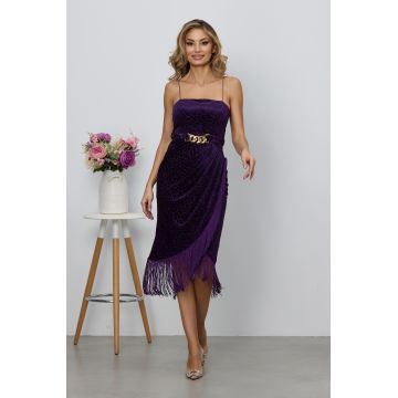 Rochie Fringe Violet