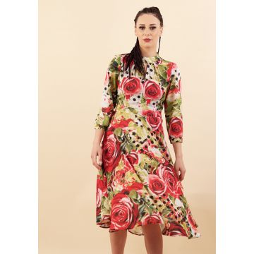 Rochie clos din print floral IVOAR 36