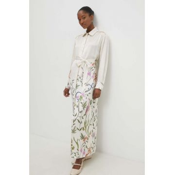 Answear Lab rochie culoarea bej, maxi, dreaptă