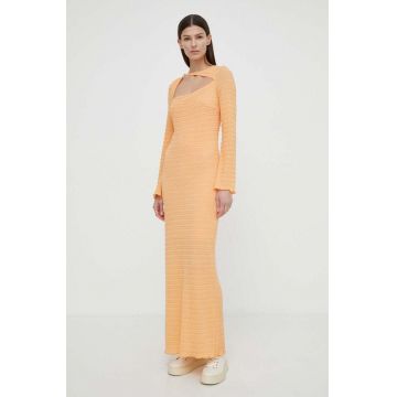 Résumé rochie AriaRS Dress culoarea portocaliu, maxi, mulata, 20481120