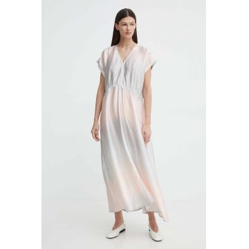 Bruuns Bazaar rochie FadingBBGalina culoarea bej, maxi, oversize, BBW3844