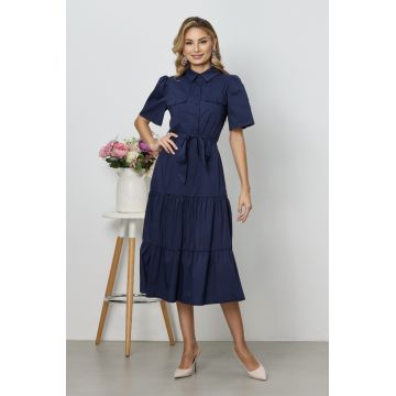 Rochie Phoebe Bleumarin