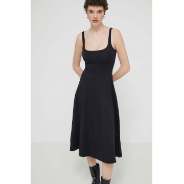 Desigual rochie HARIA culoarea negru, mini, evazati, 24SWVK06
