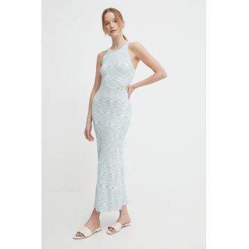 Pepe Jeans rochie GRIZEL DRESS maxi, mulata, PL953528