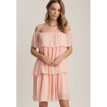 Rochie Roz somon