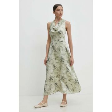 Answear Lab rochie culoarea verde, maxi, evazati