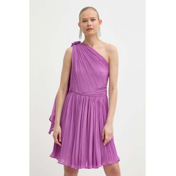 Marella rochie culoarea violet, mini, evazati, 2413221102200