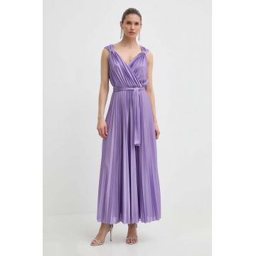 MAX&Co. rochie culoarea violet, maxi, evazați, 2416621074200 2416620000000