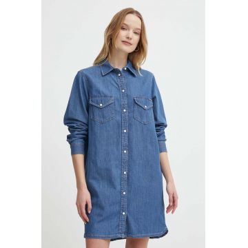 Pepe Jeans rochie jeans MAYA mini, drept, PL953509DP5