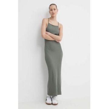 Roxy rochie culoarea verde, maxi, mulata, ERJKD03468