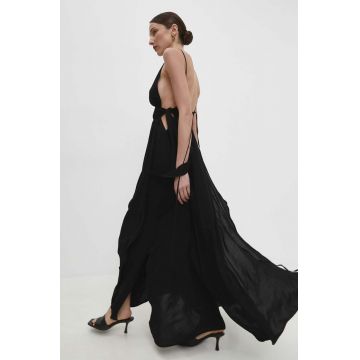 Answear Lab rochie culoarea negru, maxi, evazati